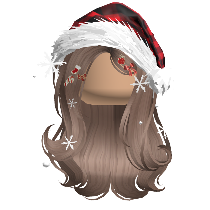 Lush Gentle Swirls w/Santa Hat (Black&Red)
