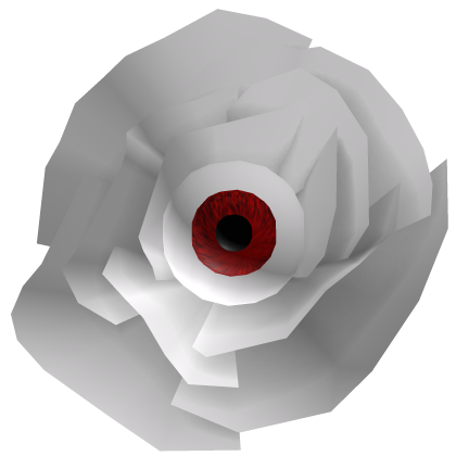 Creepy Halloween Red Eye White Rose Face Acc Roblox item
