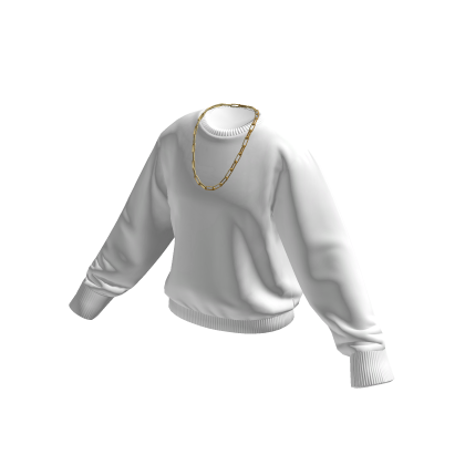 White Sweater w/ Gold Chain thumbnail
