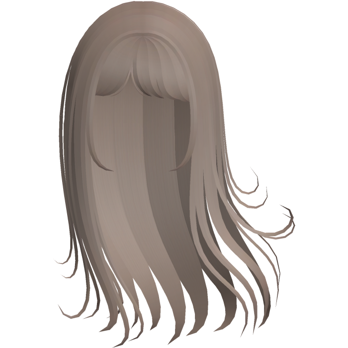 Ash Brown Long Messy Lush Windy Anime Shoujo Hair