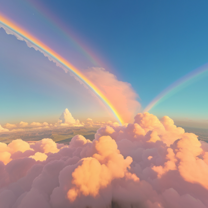 Double Rainbow Cloud Sky preview 1