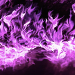 Purple flame