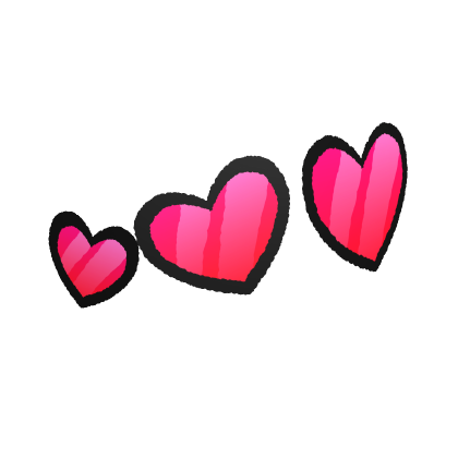 Shiny Cartoon Hearts Hair Clip Circlet Roblox item