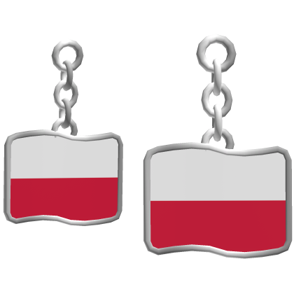 Poland Flag Earrings