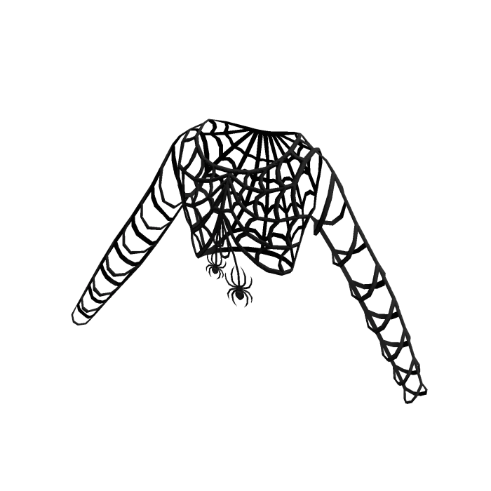 Crochet Spider Web Jacket - Black