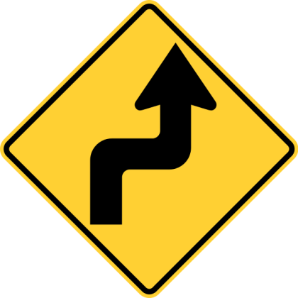 Dogleg Right Sign Roblox decal