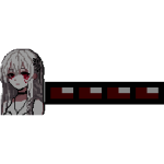 Anime Girl 8Bit Health Bar Addon Ver2