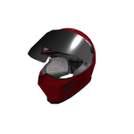 Outcast Raider Helmet Red + Black OpenVisor