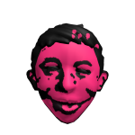 Pink Cartoon Mad Head
