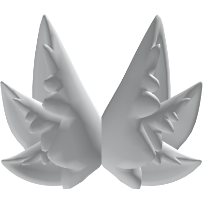Six Fluffy Wing Ears White