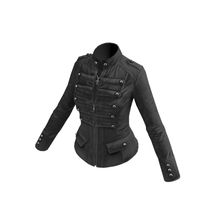 Emo Gothic Military Parade Jacket (Grey)