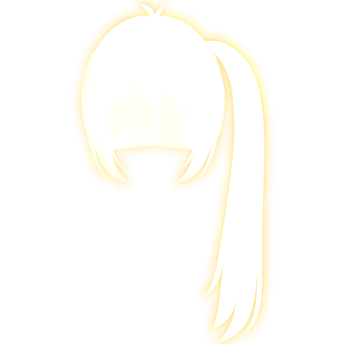 ♡ : [ GLOWING ] neru blonde ponytail emissive