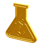 Gold Erlenmeyer Flask