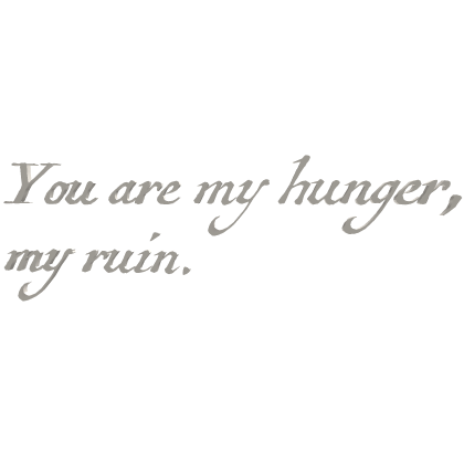 you are my hunger | quote cute goth emo vkei moe
