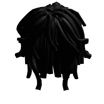 Roblox hair preview for Black Locs w Ponytail