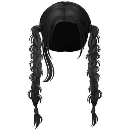 Country Girl Braids in Black Roblox item thumbnail