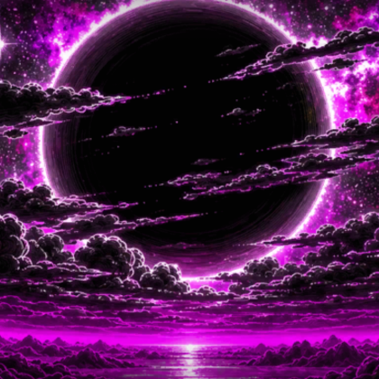 Purple Galaxy Void Background Space Black Hole