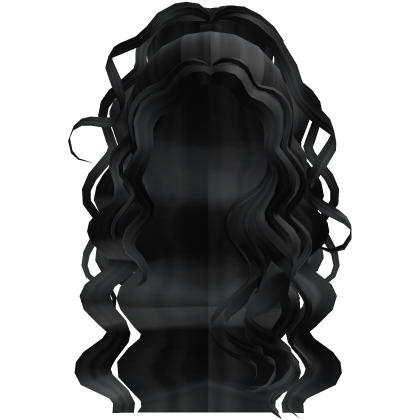  Beautiful Curly Half Up Half Down Waves in Black Roblox item
