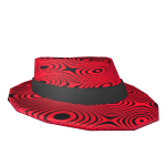 Black & Red Swirl Fedora