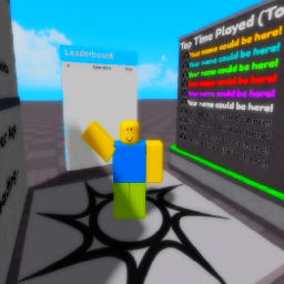 Stay afk in a baseplate to get on Leaderboard icon