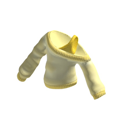 Yellow Oversized Off Shoulder Sweater w Yelow Tank thumbnail