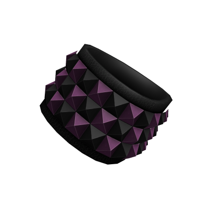 Right Scene Studded Bracelets (Dark Purple Black)