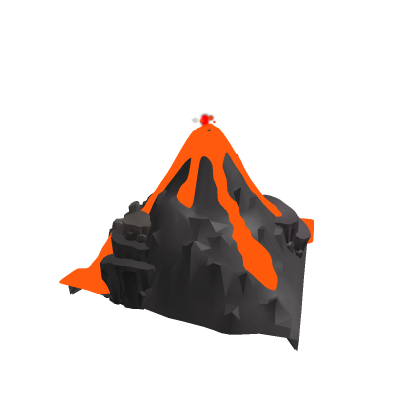 🌋 Low Poly Lava Magma Volcano Mountain RP