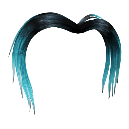 Blue Dipdye Ombre Scene Hair Extensions Roblox item