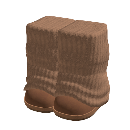 ♡ boots with leg warmers (brown) thumbnail