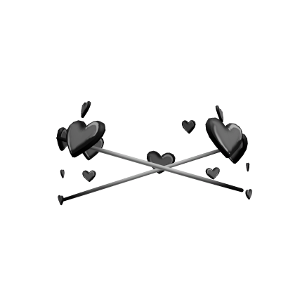 Charcoal Lovely Hearts Halo