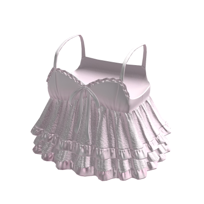 3.0 Pink Cute Ruffled Babydoll Dress Angel Doll