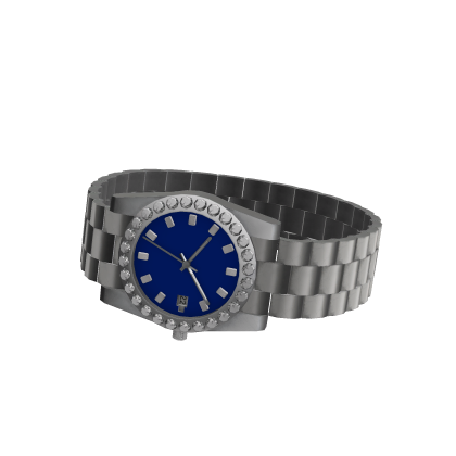 Luxury Blue & Silver Watch thumbnail