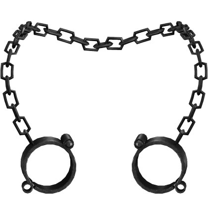 Black Chain Handcuffs Necklace