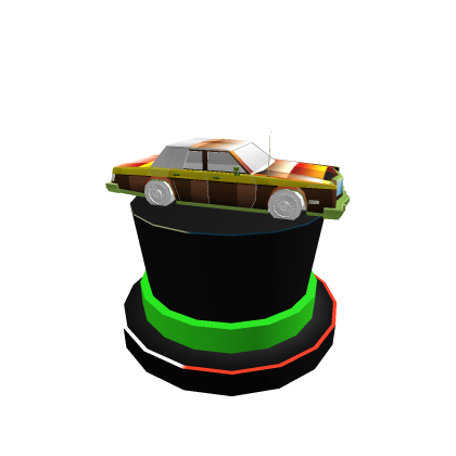 Rainbow Sports Car Top Hat