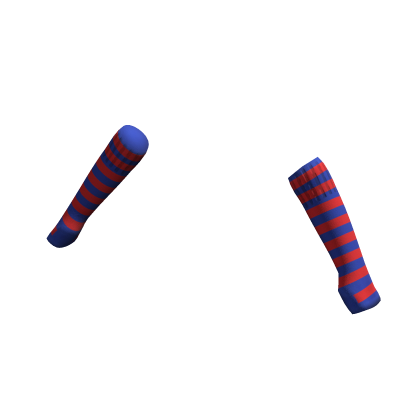 Blue Red | Arm Warmers Sleeves Fingerless