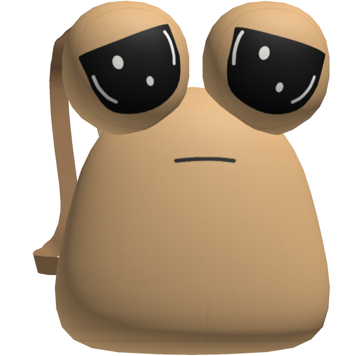 Cute Sad Pou Backpack 3.0
