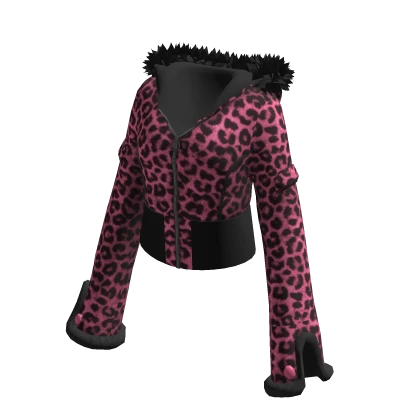 ジャケット・アウター NO ID leopard fur coat t y2k Vkei emo NO ID leopard fur coat t y2k Vkei emo
