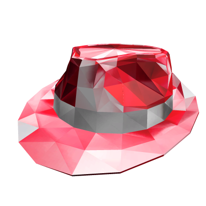 Shiny Red Sparkletime Fedora