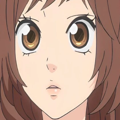 Brown-eyed anime portrait