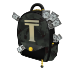 Black Rich Sponge Backpack