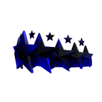Dark Blue Astra Star Crown ⭐