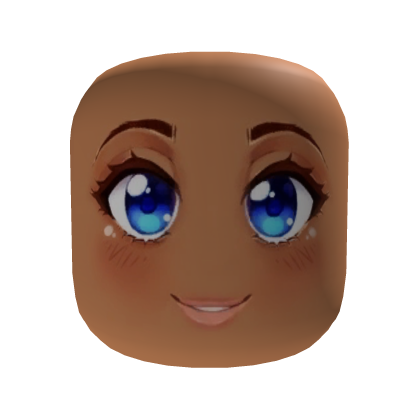 Anime Smiling Face Nougat Skin Tone Roblox item