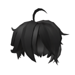 Black Short Messy Anime Hair