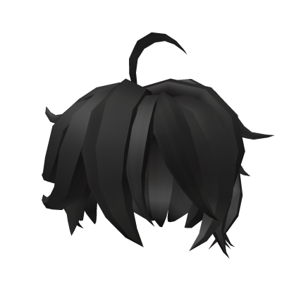 Black Short Messy Anime Hair