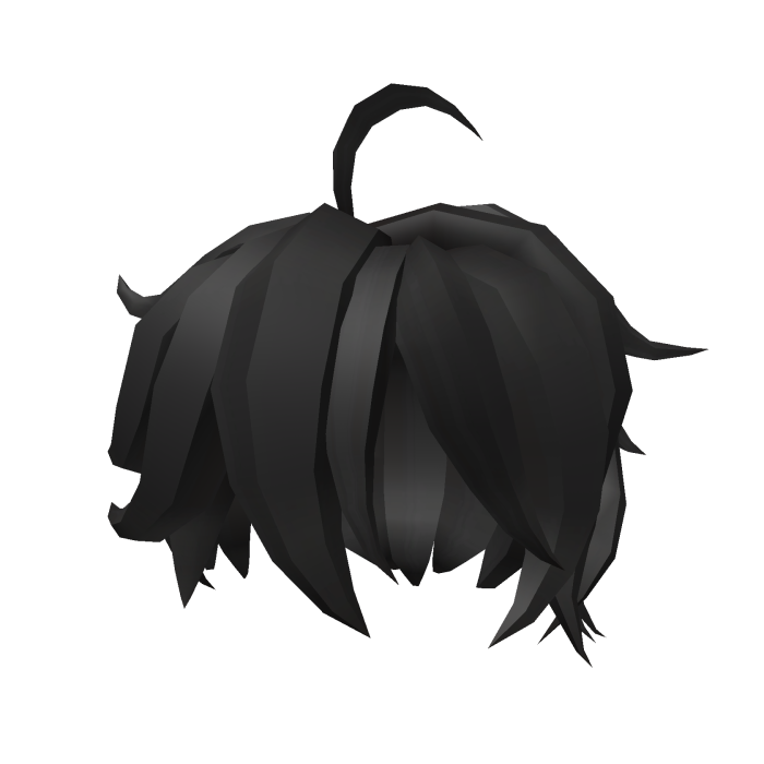 Black Short Messy Anime Hair