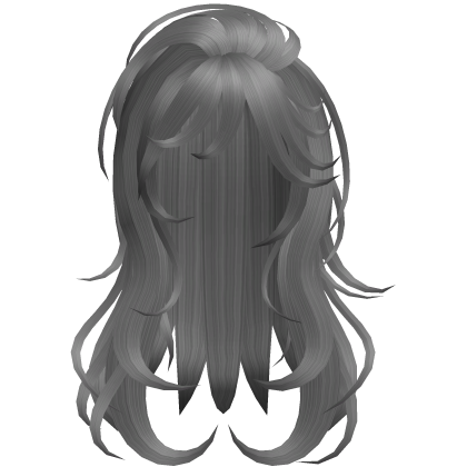 Soft Flowy Long Layered Hair (Gray)