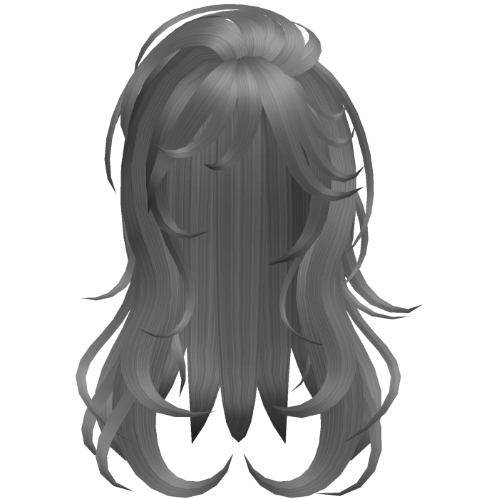 Soft Flowy Long Layered Hair (Gray)