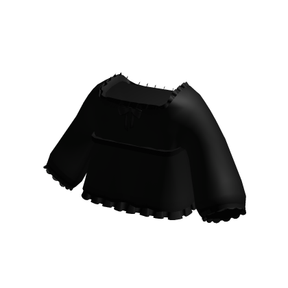 ♡ : cute ruffle doll dress in black thumbnail