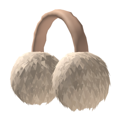 Fluffy White Earmuffs