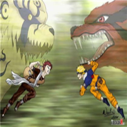 gaara vs naruto Roblox decal
